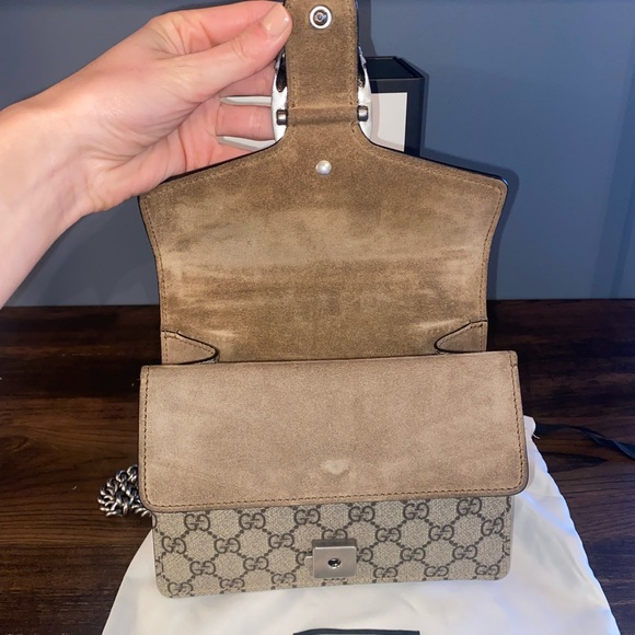 GG Supreme Monogram Mini Dionysus Shoulder Bag AUTHENTIC - Picture 10 of 15